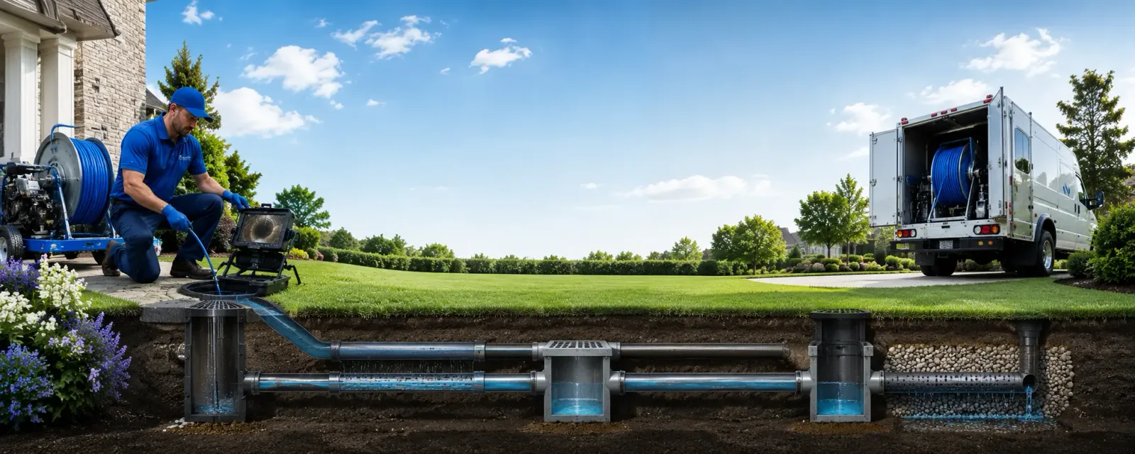 Outdoor drain cleaning information for Greenleaf, WI